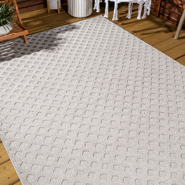 Rabat High-low Pile Mini-diamond Trellis Area Rug